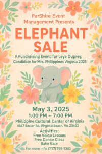 Elephant sale for Mrs. Philippines 2025